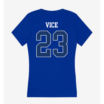 Drake - NCAA Women's Basketball : Quinn Vice - Women's V-Neck T-Shirt-1
