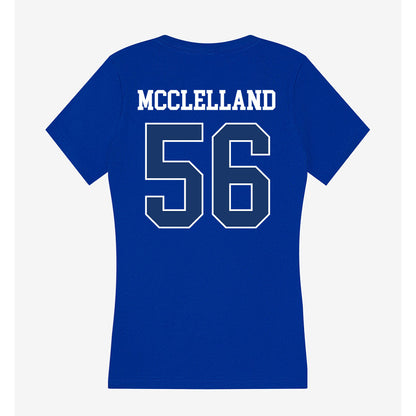 Drake - NCAA Football : Mason McClelland - Women's V-Neck T-Shirt-1