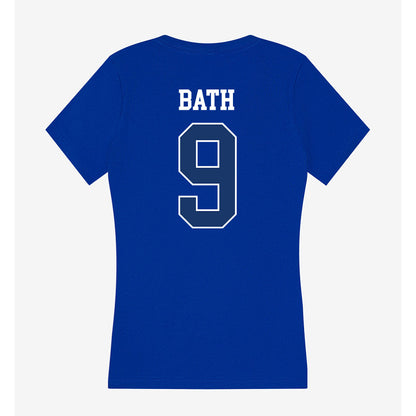Drake - NCAA Men's Basketball : Patrick Bath - Women's V-Neck T-Shirt-1