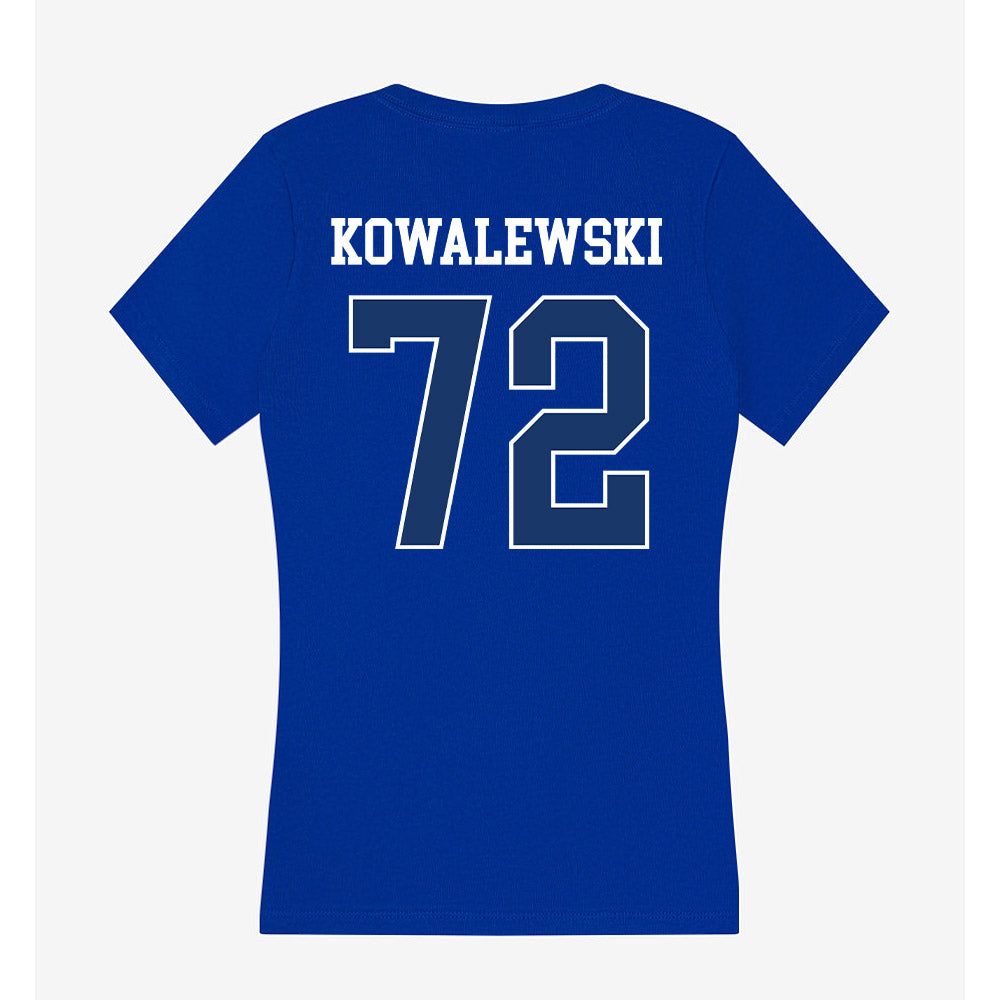Drake - NCAA Football : William Kowalewski - Women's V-Neck T-Shirt-1