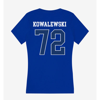 Drake - NCAA Football : William Kowalewski - Women's V-Neck T-Shirt-1
