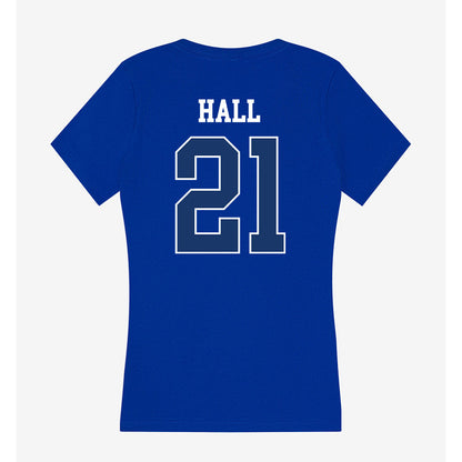 Drake - NCAA Women's Soccer : Ava Hall - Women's V-Neck T-Shirt-1