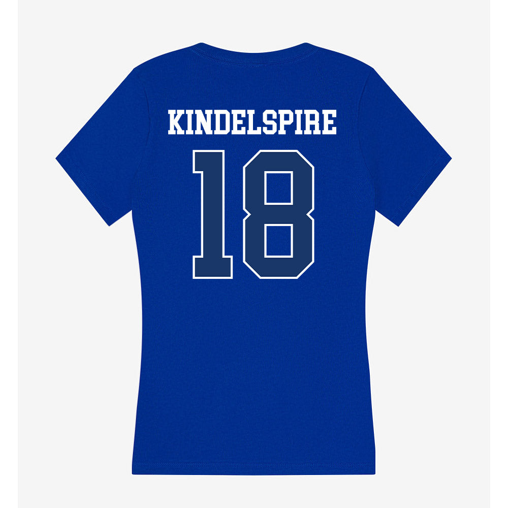 Drake - NCAA Softball : Kiley Kindelspire - Women's V-Neck T-Shirt-1