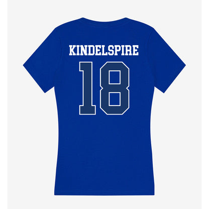 Drake - NCAA Softball : Kiley Kindelspire - Women's V-Neck T-Shirt-1