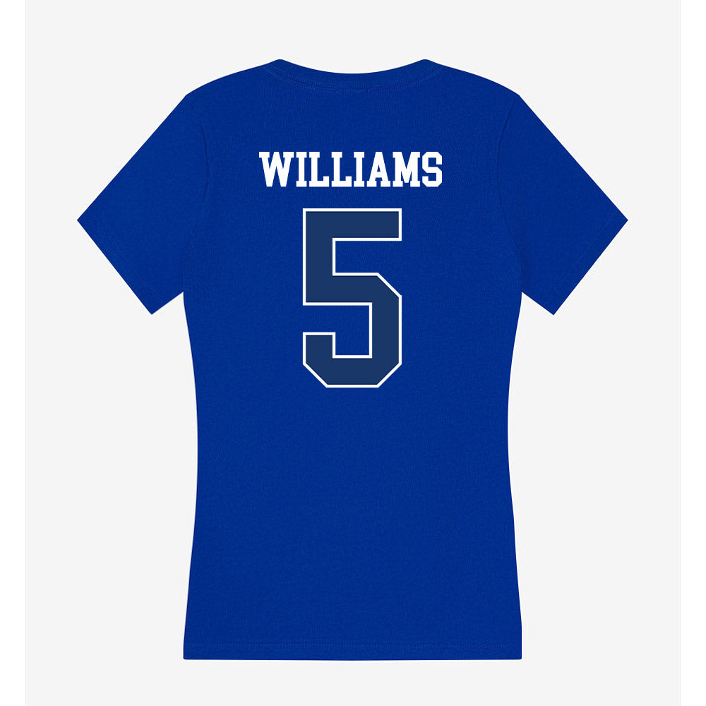 Drake - NCAA Football : Tommy Williams - Women's V-Neck T-Shirt-1
