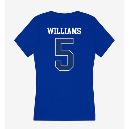 Drake - NCAA Football : Tommy Williams - Women's V-Neck T-Shirt-1