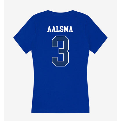 Drake - NCAA Women's Basketball : Abbie Aalsma - Women's V-Neck T-Shirt-1