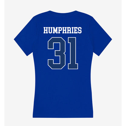 Drake - NCAA Football : Nicholas Humphries - Women's V-Neck T-Shirt-1