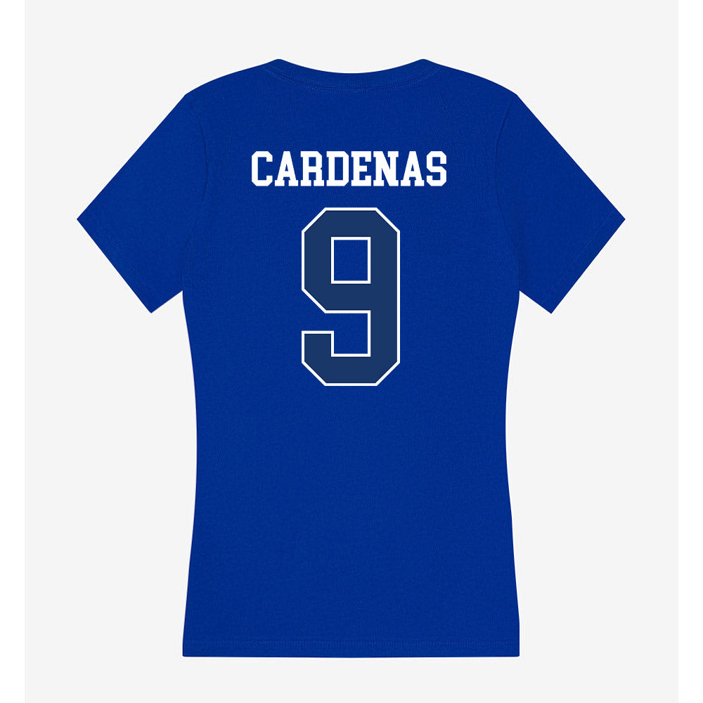 Drake - NCAA Softball : Brooklynn Cardenas - Women's V-Neck T-Shirt-1