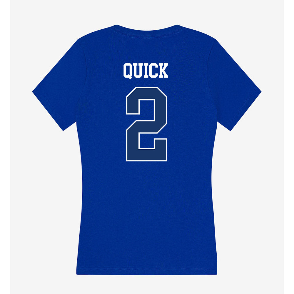 Drake - NCAA Women's Volleyball : Katie Quick - Women's V-Neck T-Shirt-1