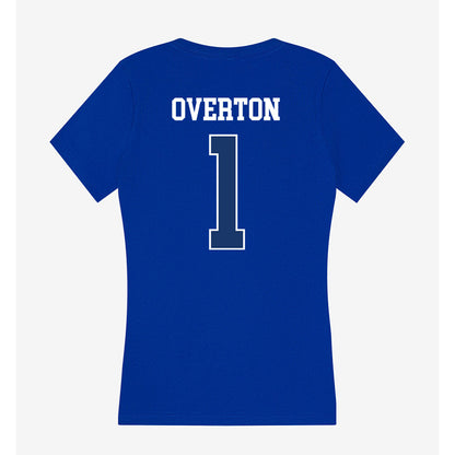 Drake - NCAA Men's Basketball : Kevin Overton - Women's V-Neck T-Shirt-1