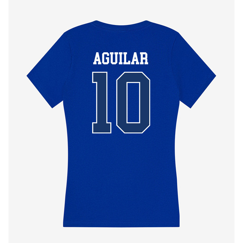 Drake - NCAA Football : Christian Aguilar - Women's V-Neck T-Shirt-1