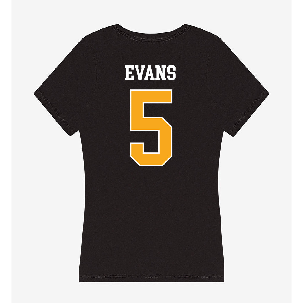 VCU - NCAA Men's Basketball : Barry Evans - Women's V-Neck T-Shirt-1