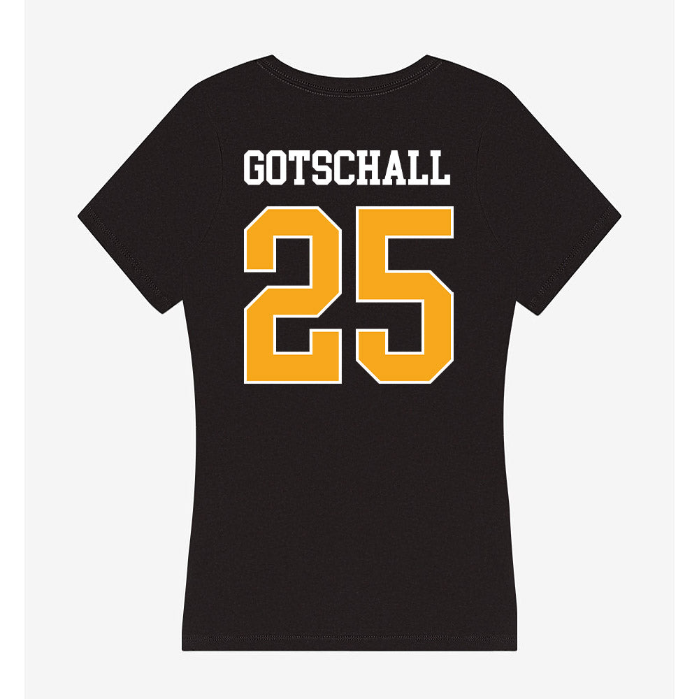 VCU - NCAA Baseball : Hunter Gotschall - Women's V-Neck T-Shirt-1