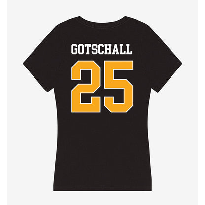 VCU - NCAA Baseball : Hunter Gotschall - Women's V-Neck T-Shirt-1