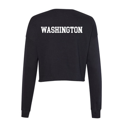 VCU - NCAA Women's Track & Field : Mariah Washington - Women's Cropped Crew Fleece-1