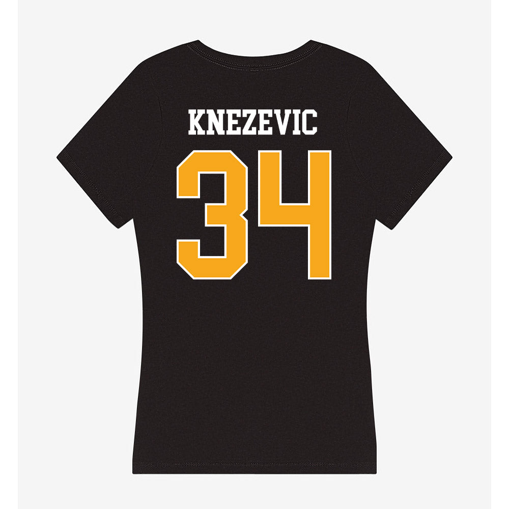 VCU - NCAA Women's Basketball : Katarina Knezevic - Women's V-Neck T-Shirt-1