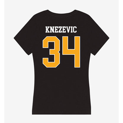 VCU - NCAA Women's Basketball : Katarina Knezevic - Women's V-Neck T-Shirt-1