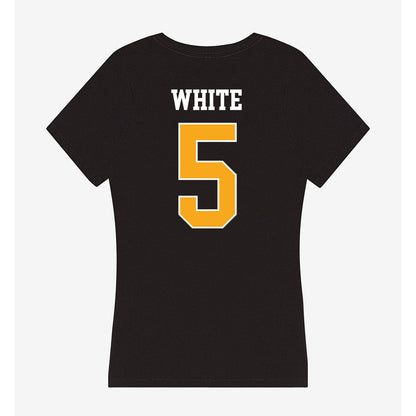 VCU - NCAA Women's Basketball : Makennah White - Women's V-Neck T-Shirt-1
