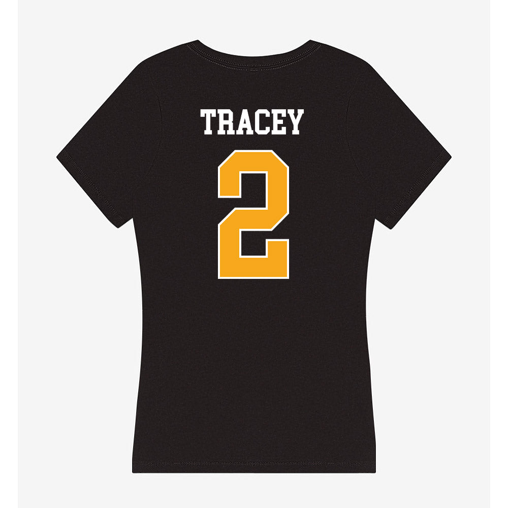 VCU - NCAA Men's Basketball : Jadrian Tracey - Women's V-Neck T-Shirt-1