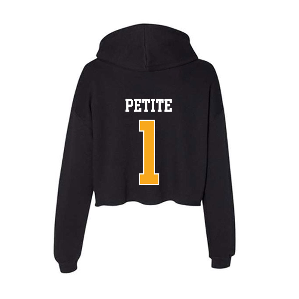 VCU - NCAA Baseball : Michael Petite - Women's Crop Fleece Hoodie-1
