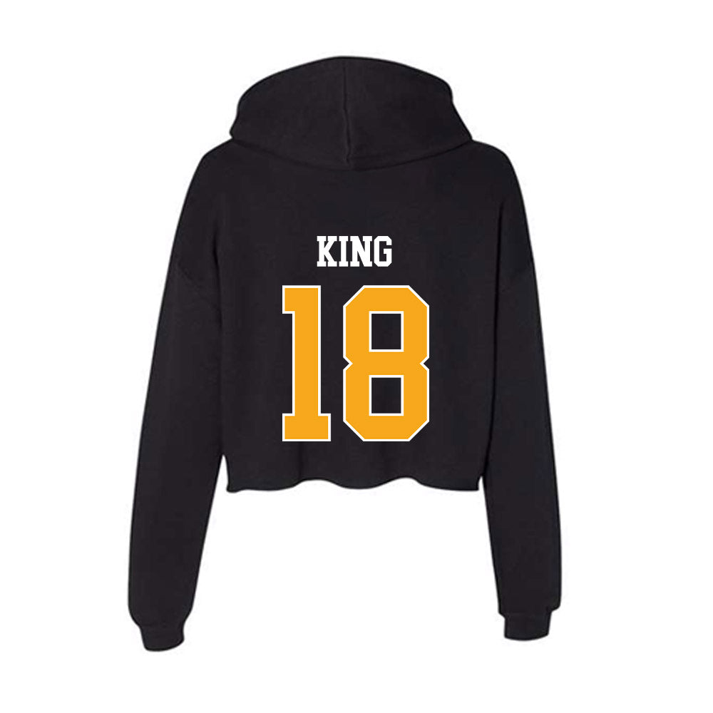 VCU - NCAA Women's Lacrosse : Chloe King - Women's Crop Fleece Hoodie-1