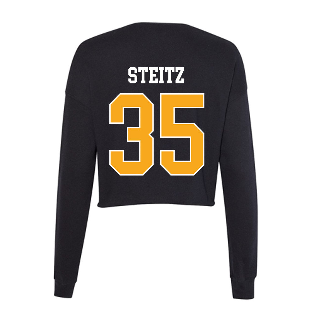 VCU - NCAA Baseball : Patrick Steitz - Women's Cropped Crew Fleece-1
