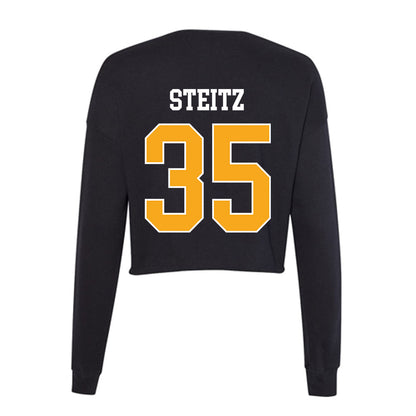 VCU - NCAA Baseball : Patrick Steitz - Women's Cropped Crew Fleece-1