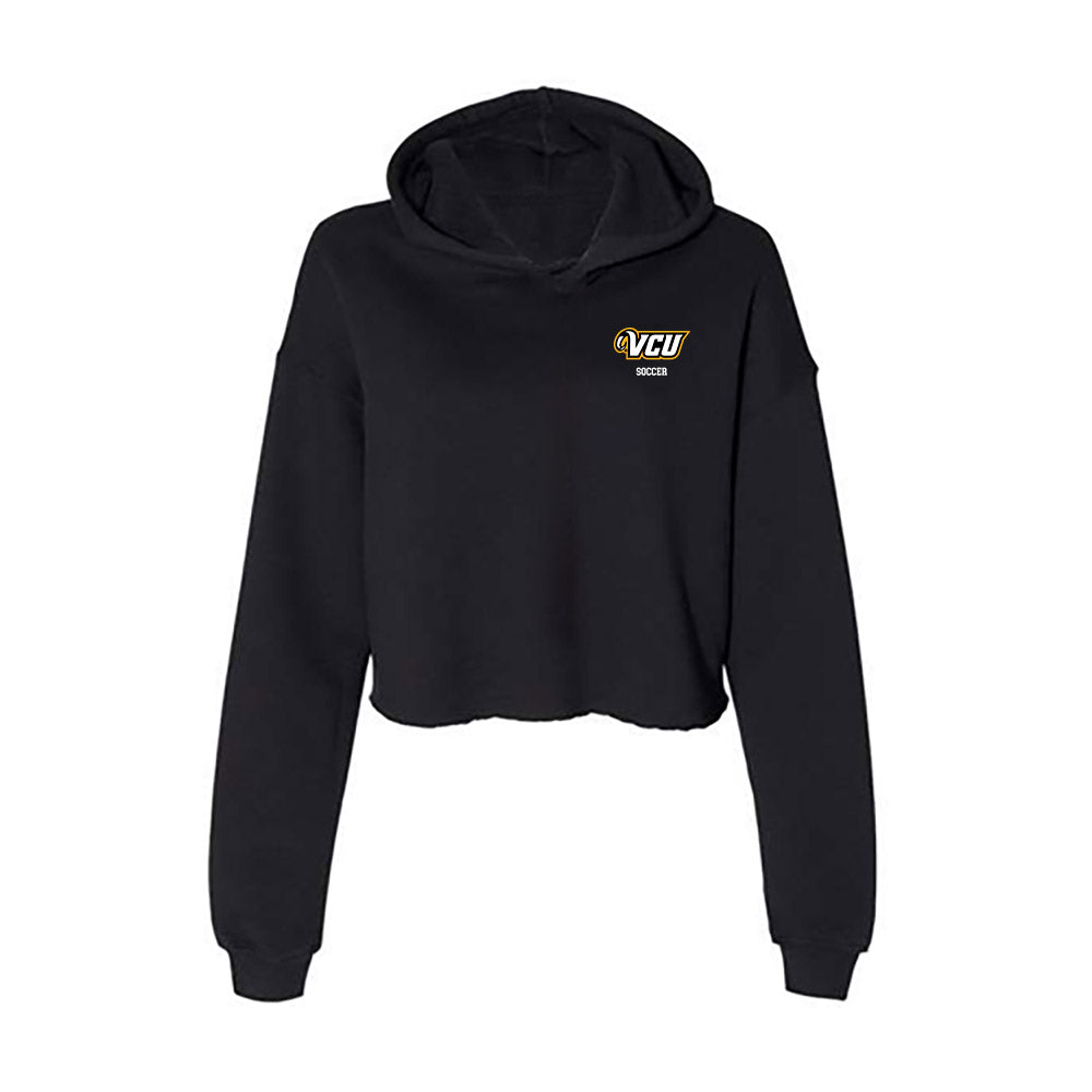 VCU - NCAA Women's Soccer : Alexis Cox - Women's Crop Fleece Hooded Sweatshirt-0