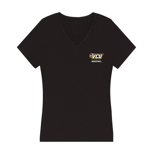 VCU - NCAA Men's Basketball : Nyk Lewis - Women's V-Neck T-Shirt-0