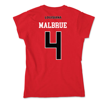 Louisiana - NCAA Football : Princeton Malbrue - Soft Style Women’s T-Shirt-1