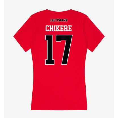 Louisiana - NCAA Football : Tito Chikere - Women's V-Neck T-Shirt-1