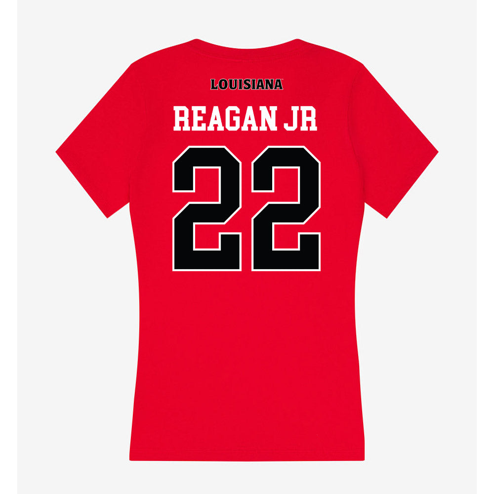 Louisiana - NCAA Football : Anthony Reagan Jr - Women's V-Neck T-Shirt-1