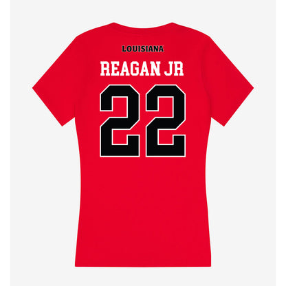 Louisiana - NCAA Football : Anthony Reagan Jr - Women's V-Neck T-Shirt-1