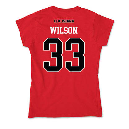 Louisiana - NCAA Baseball : Bryce Wilson - Soft Style Women’s T-Shirt-1