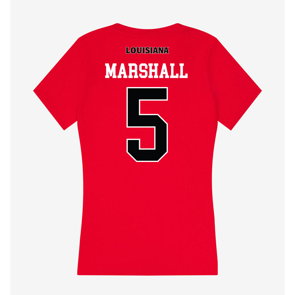 Louisiana - NCAA Baseball : Blake Marshall - Women's V-Neck T-Shirt-1
