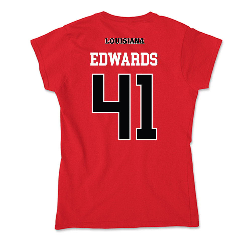 Louisiana - NCAA Football : Chase Edwards - Soft Style Women’s T-Shirt-1