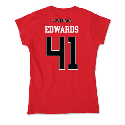 Louisiana - NCAA Football : Chase Edwards - Soft Style Women’s T-Shirt-1