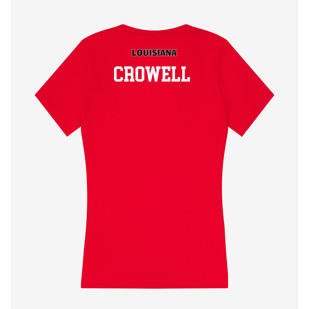 Louisiana - NCAA Women's Track & Field : Chloe Crowell - Women's V-Neck T-Shirt-1