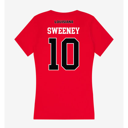 Louisiana - NCAA Women's Volleyball : Grace Sweeney - Women's V-Neck T-Shirt-1