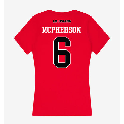 Louisiana - NCAA Football : conor Mcpherson - Women's V-Neck T-Shirt-1