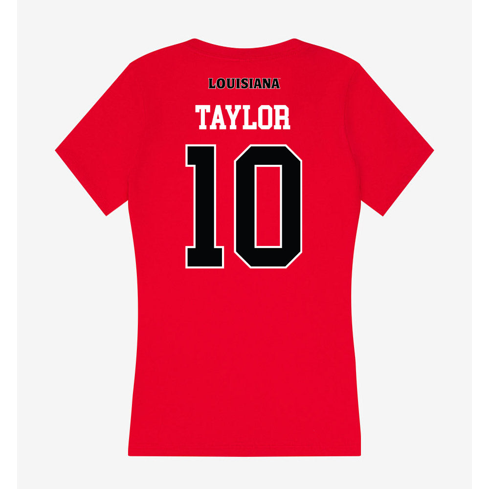 Louisiana - NCAA Baseball : JT Taylor - Women's V-Neck T-Shirt-1