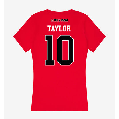 Louisiana - NCAA Baseball : JT Taylor - Women's V-Neck T-Shirt-1