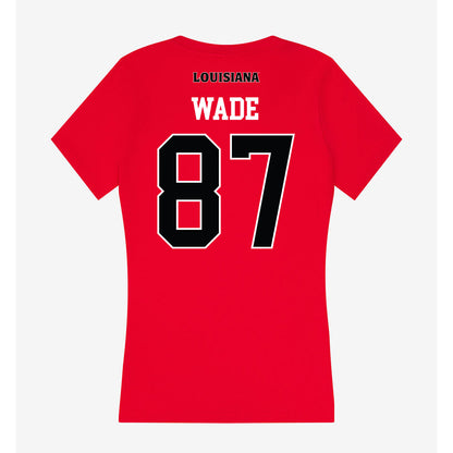 Louisiana - NCAA Football : KeDarius Wade - Women's V-Neck T-Shirt-1