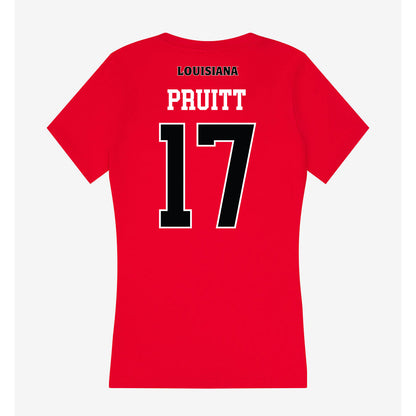 Louisiana - NCAA Baseball : Sawyer Pruitt - Women's V-Neck T-Shirt-1