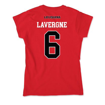 Louisiana - NCAA Men's Basketball : Devion Lavergne - Soft Style Women’s T-Shirt-1
