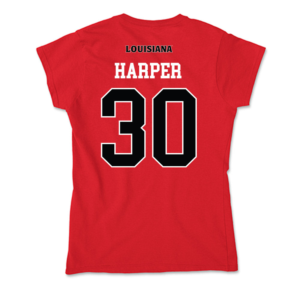 Louisiana - NCAA Football : Julius Harper - Soft Style Women’s T-Shirt-1