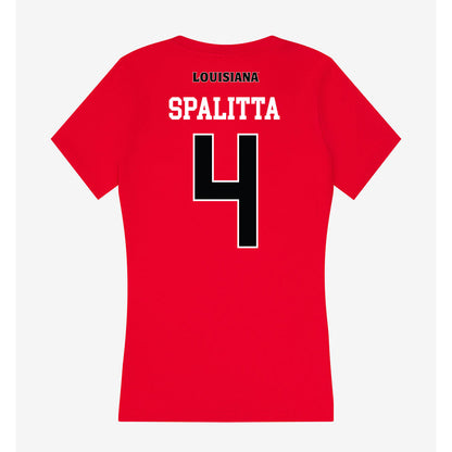 Louisiana - NCAA Baseball : Steven Spalitta - Women's V-Neck T-Shirt-1