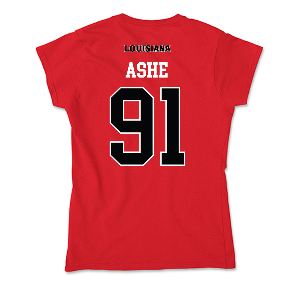 Louisiana - NCAA Football : Priest Ashe - Soft Style Women’s T-Shirt-1