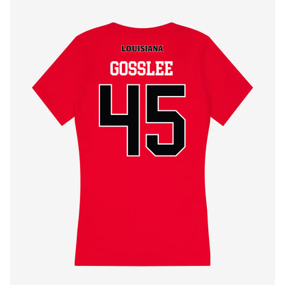 Louisiana - NCAA Football : Patrick Gosslee - Women's V-Neck T-Shirt-1